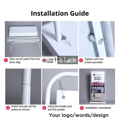 Doorframe banner stand