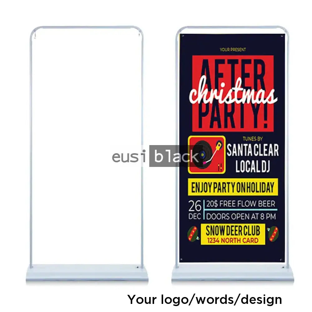 Doorframe banner stand