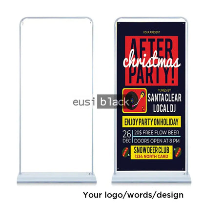 Doorframe banner stand