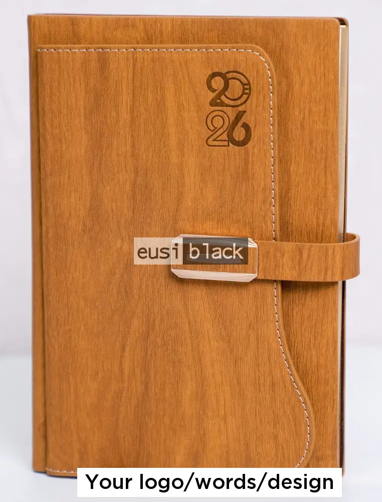 Double cover 2026 diary - Brown / A5