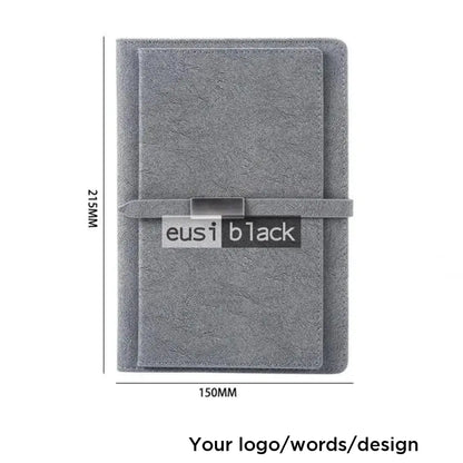 Double cover notebook with card slots | A5 & B5 A5 / Grey