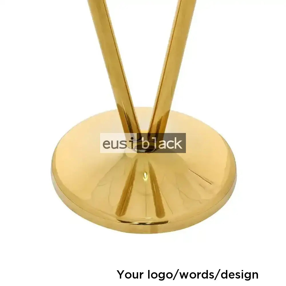 Double flag ceremonial metallic stand | 2M