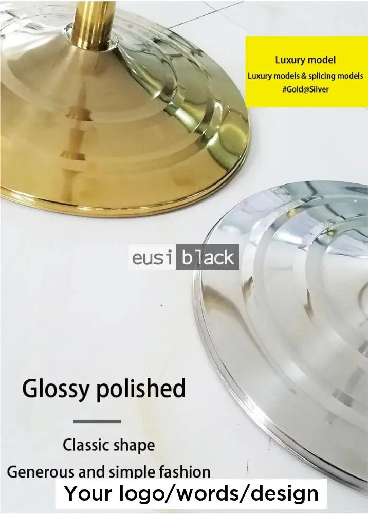 Double flag ceremonial metallic stand | 2M