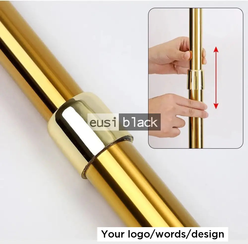 Double flag ceremonial metallic stand | 2M