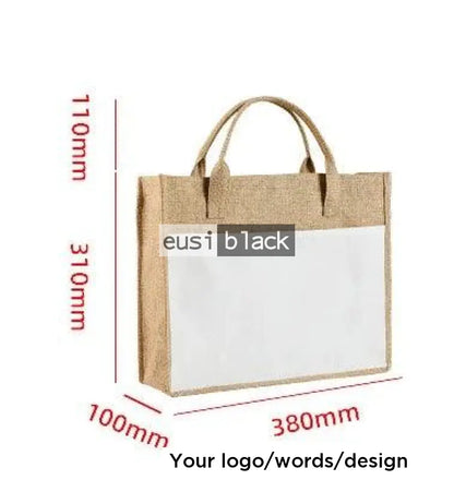 Double layered tote jute bag