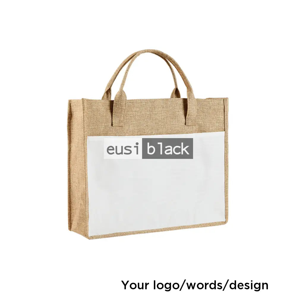 Double layered tote jute bag