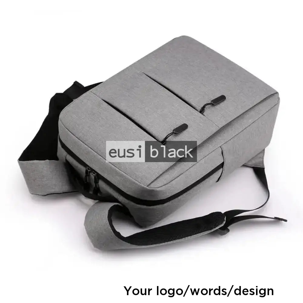 Double zip laptop bag