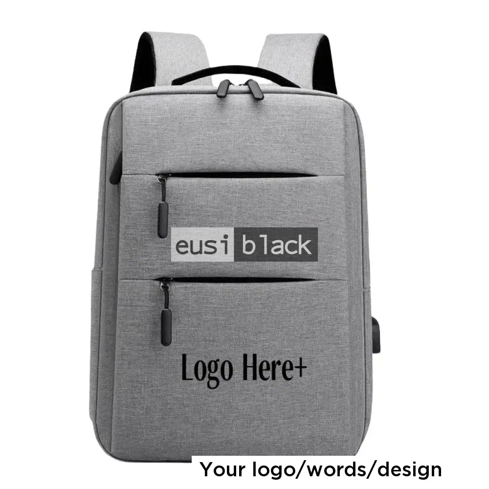 Double zip laptop bag - Grey