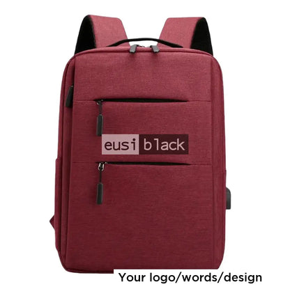 Double zip laptop bag - Red