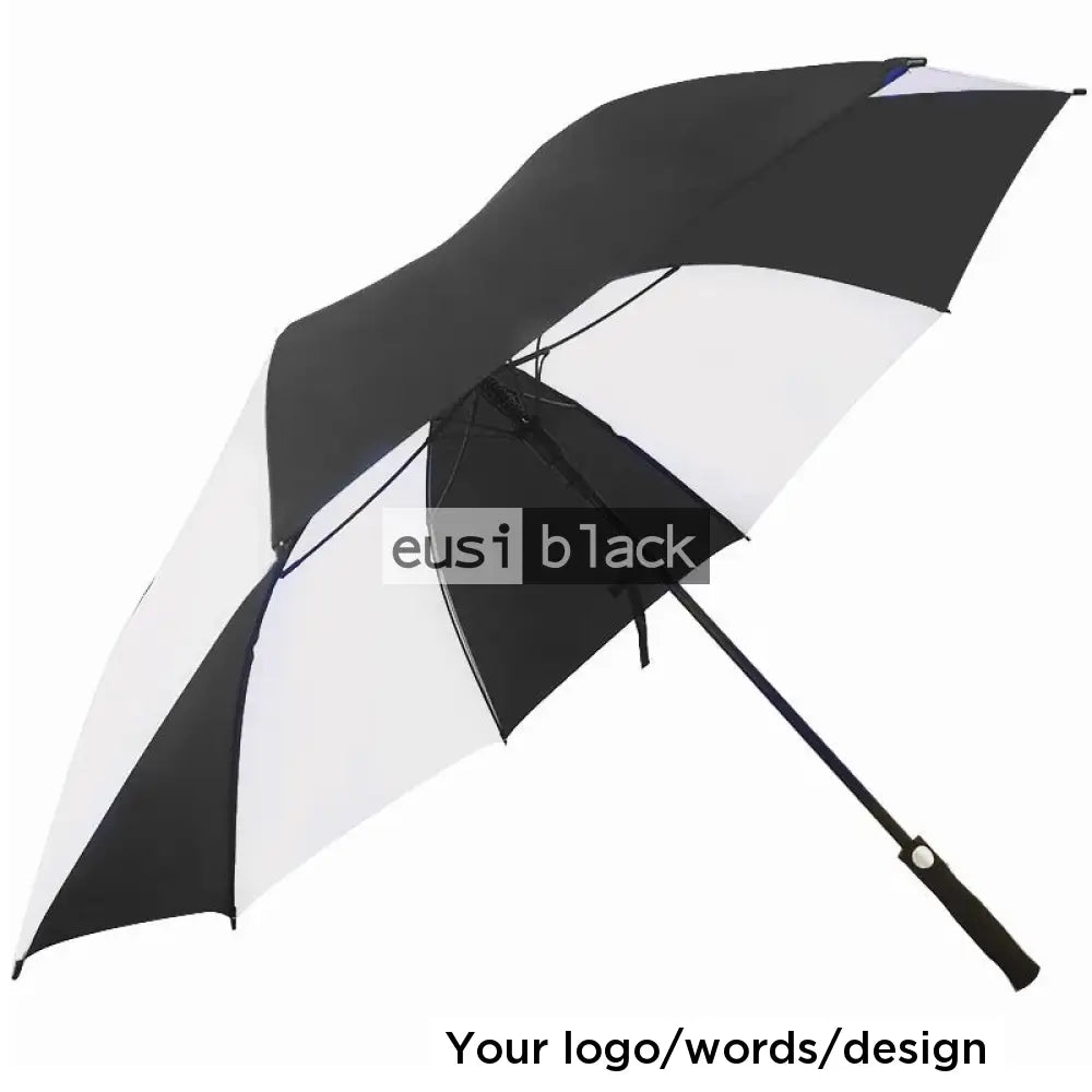 Dual colored large umbrella Black / 2 panel customization