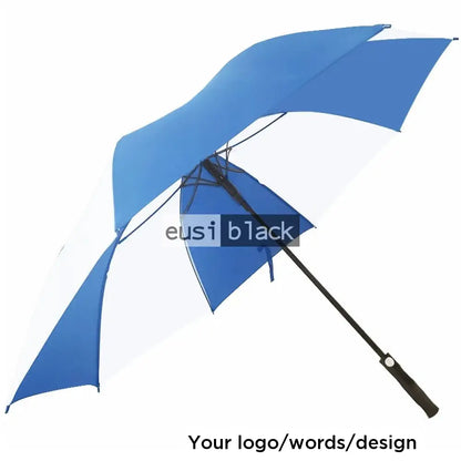 Dual colored large umbrella Blue / 2 panel customization