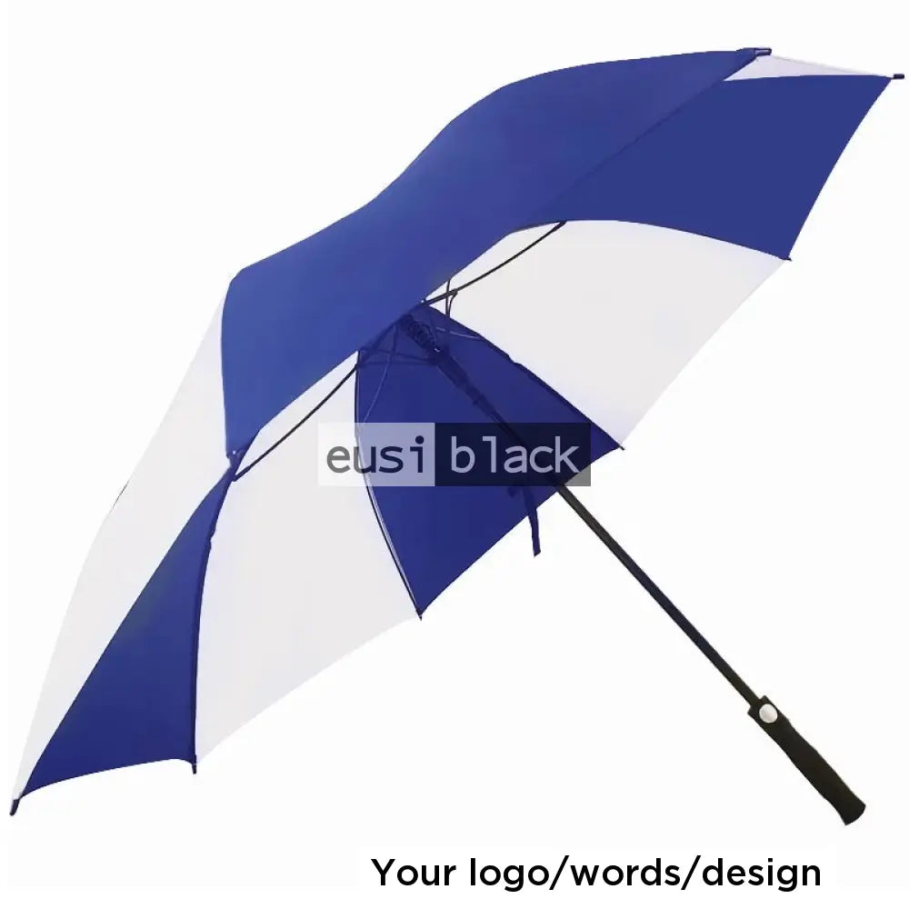 Dual colored large umbrella Royal blue / 2 panel customization