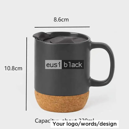 Eco ceramic splash proof mug - 450ml Black