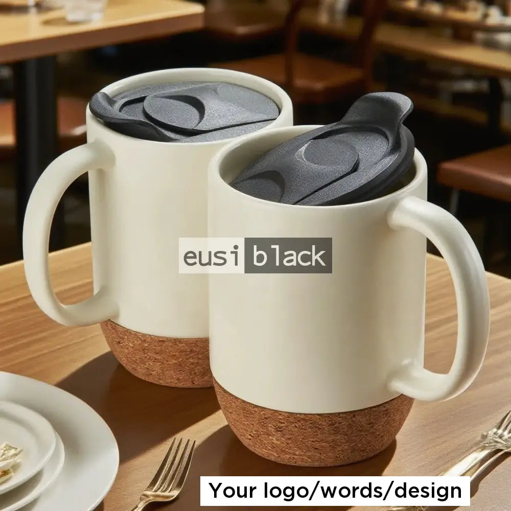 Eco ceramic splash proof mug - 450ml White