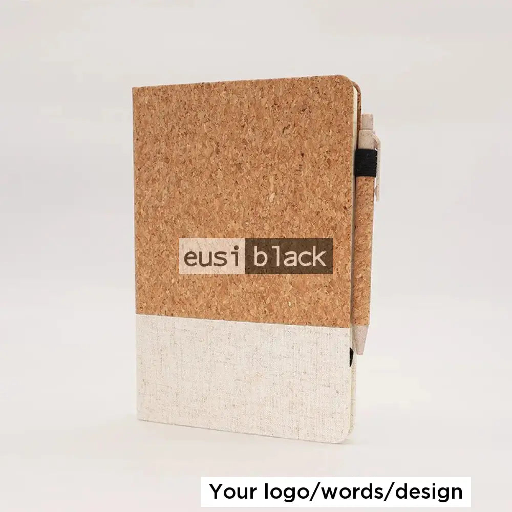 Eco Mini Notebook A5 Eco notebook set from recycled materials personalized by Eusi Black ...