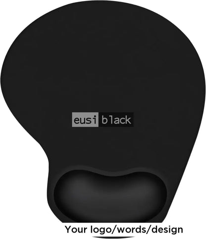 Ergonomic mouse pad with wrist rest - Black