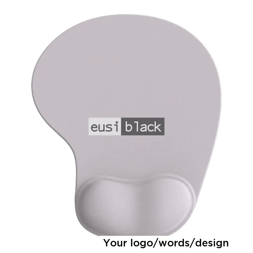 Ergonomic mouse pad with wrist rest - White
