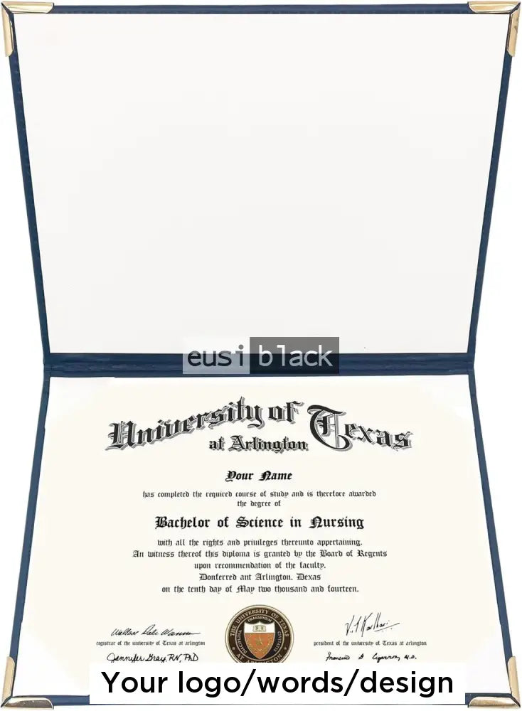 Executive certificate/menu holder