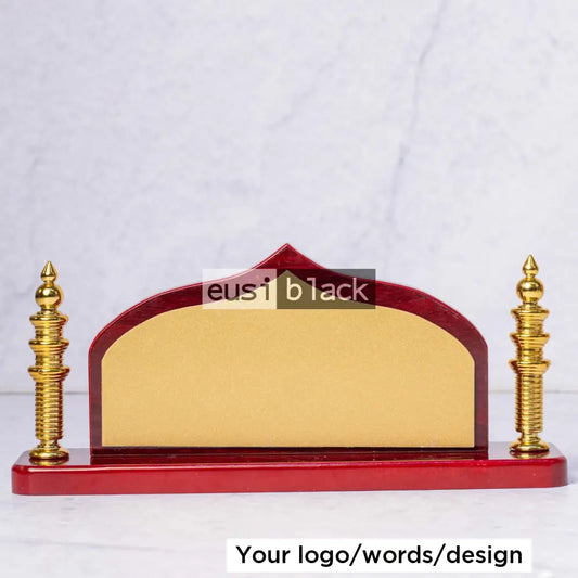 Executive desk nameplate - Pointed tip