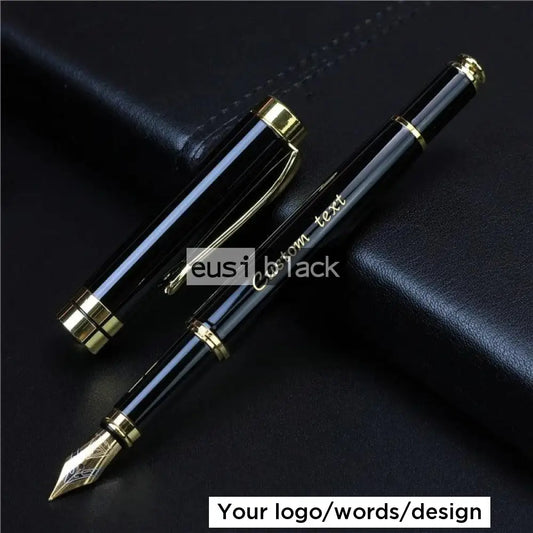 Executive Fountain Pen Gold On Black / Pen Only