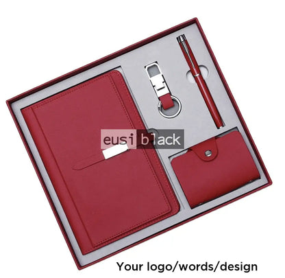 Executive Four part hamper set - A6 - Red