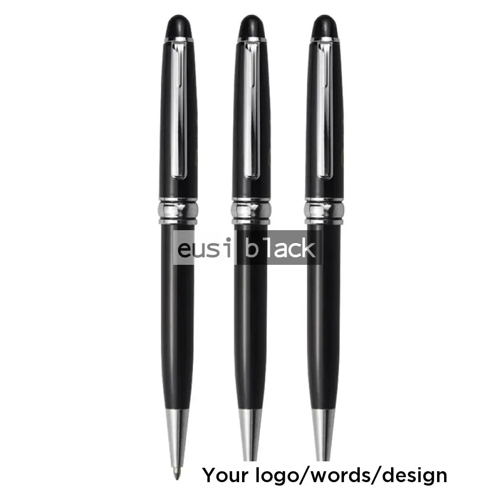 Executive Twist Pen Silver On Black / Pen Only
