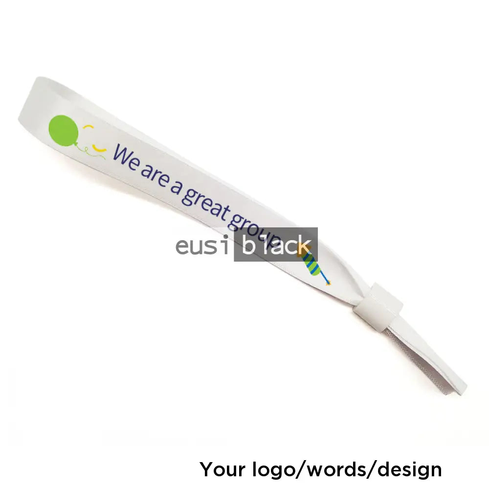 Fabric event wristband - Plain (White)