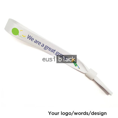 Fabric event wristband - Plain (White)