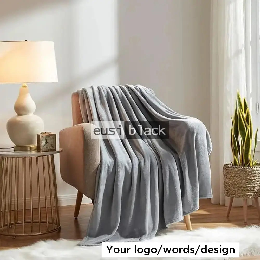 Fleece throw blanket