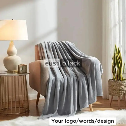 Fleece throw blanket