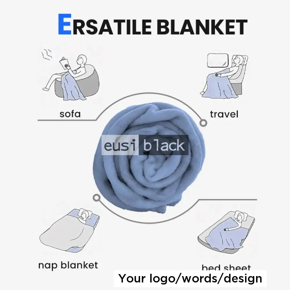 Fleece throw blanket