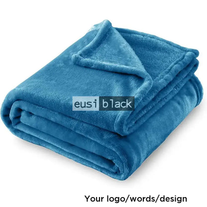 Fleece throw blanket Blue