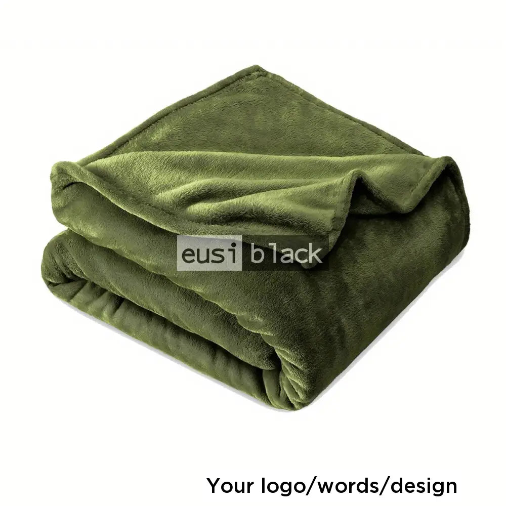 Fleece throw blanket Green