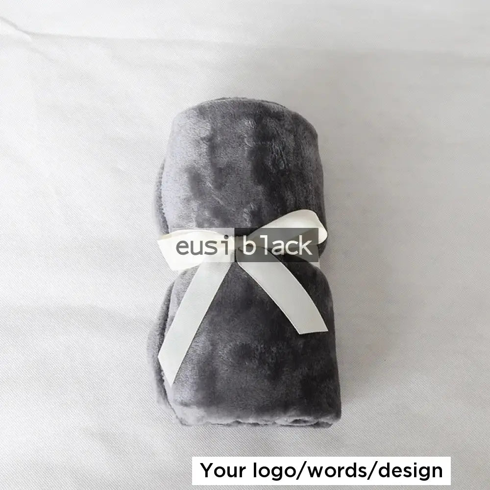 Fleece throw blanket Grey