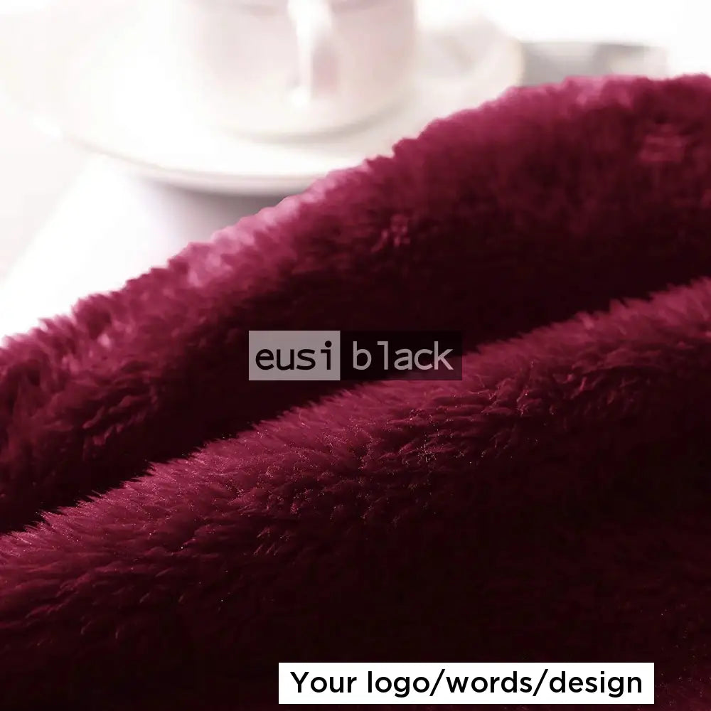 Fleece throw blanket Maroon