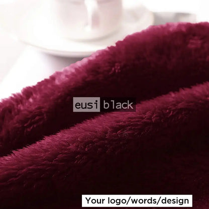 Fleece throw blanket Maroon