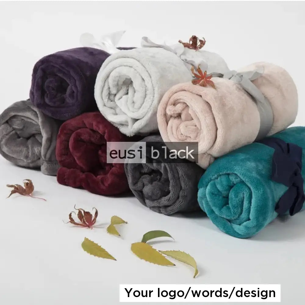 Fleece throw blanket Red