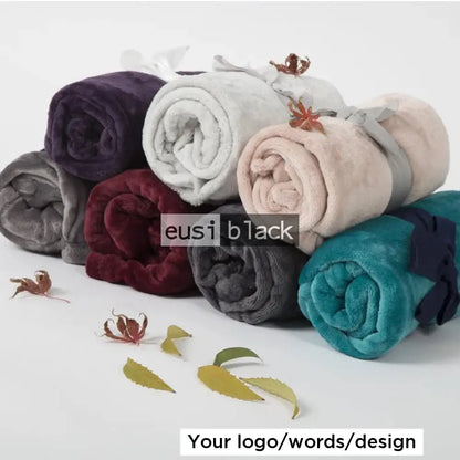 Fleece throw blanket Red