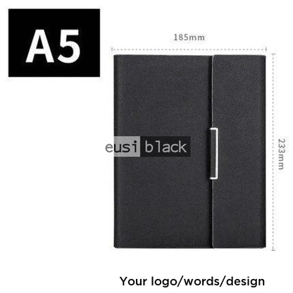 Flipped cover notebook | A5 Black