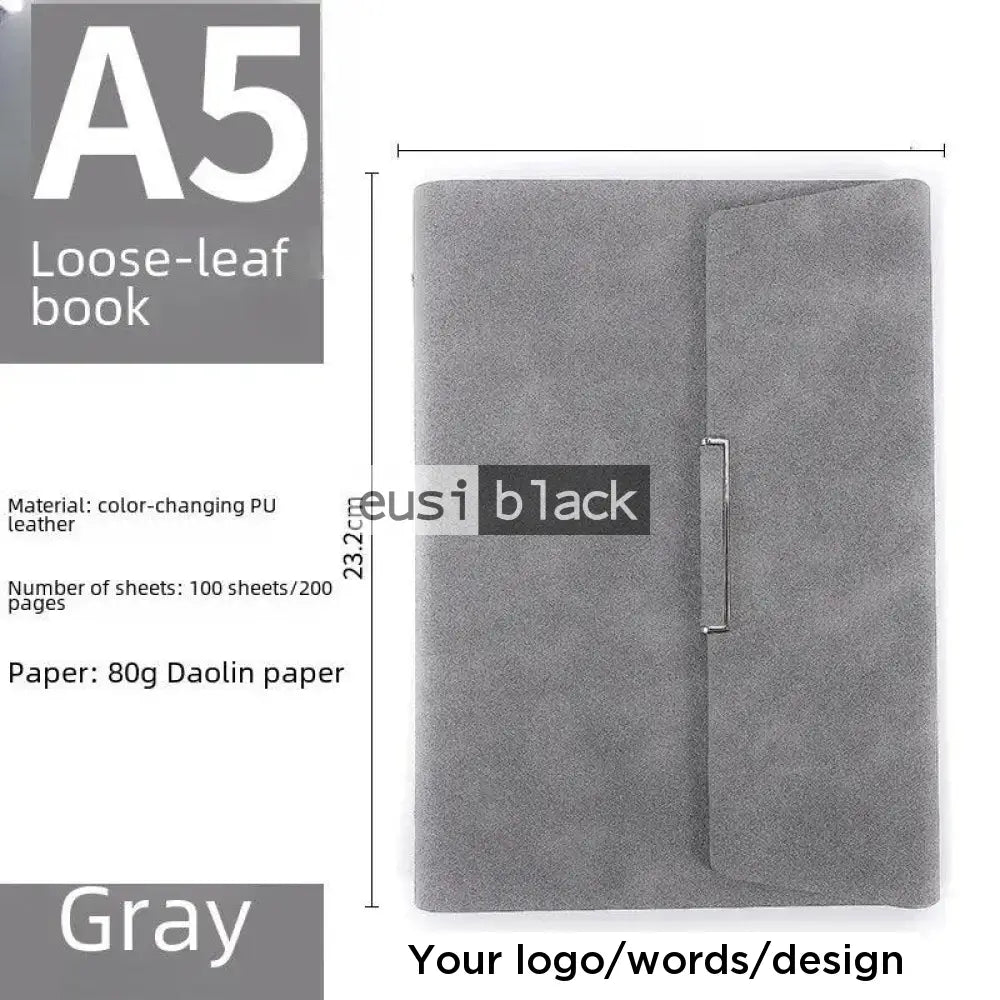 Flipped cover notebook | A5 Grey