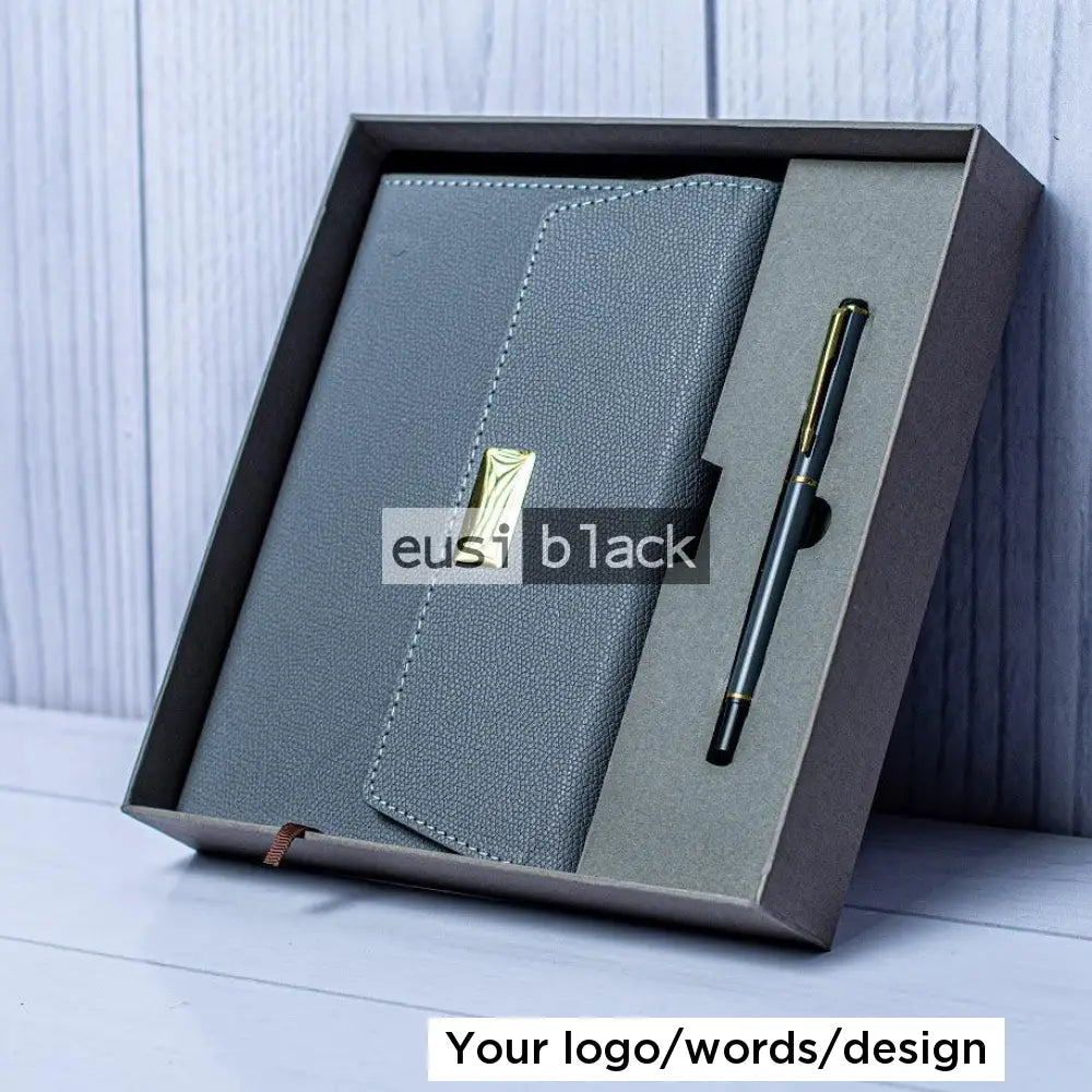 Flipped cover notebook set | A5 Black