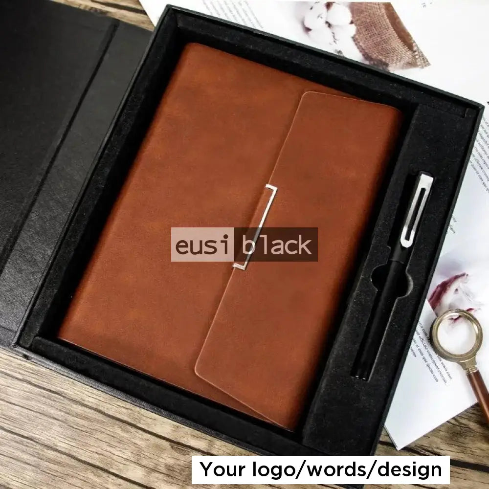 Flipped cover notebook set | A5 Brown