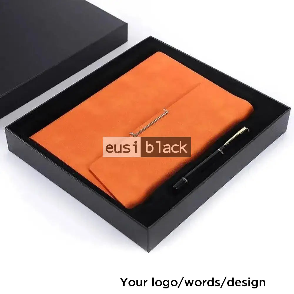 Flipped cover notebook set | A5 Orange