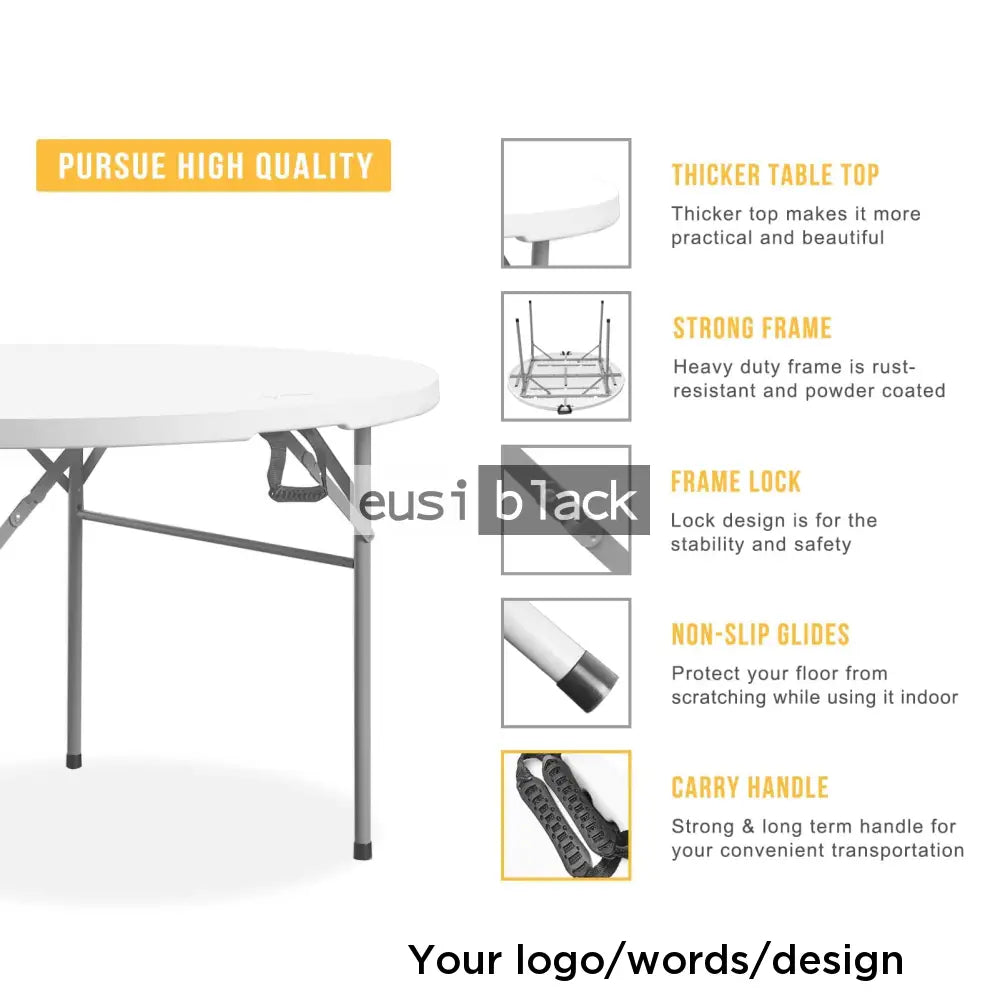 Foldable banquet table