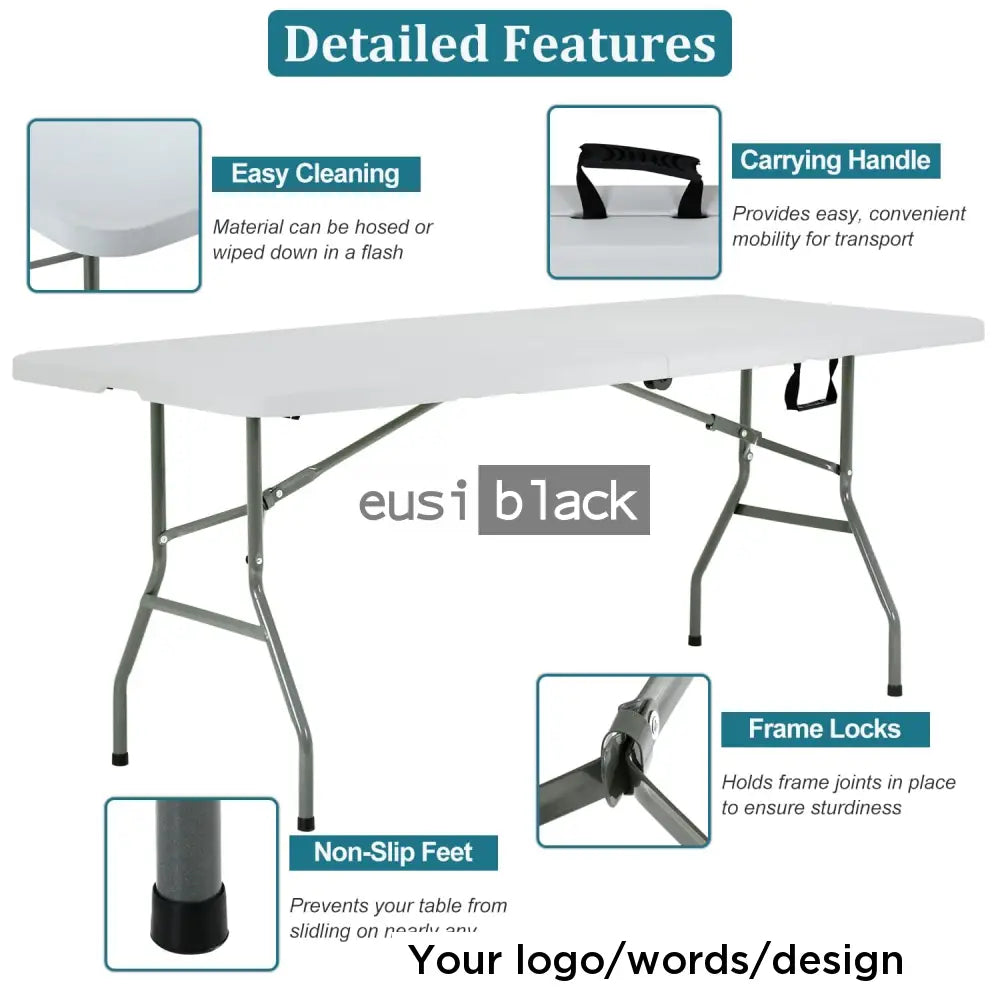 Foldable banquet table