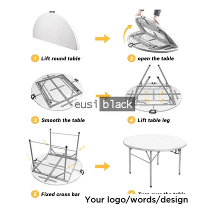 Foldable banquet table