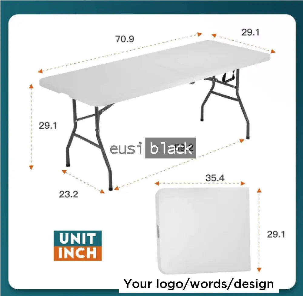 Foldable banquet table