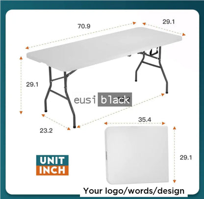 Foldable banquet table