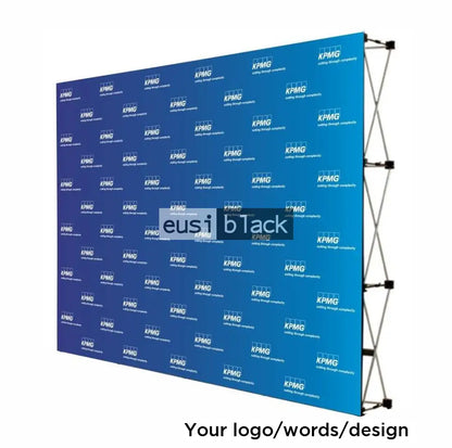 Foldaway cage media banner