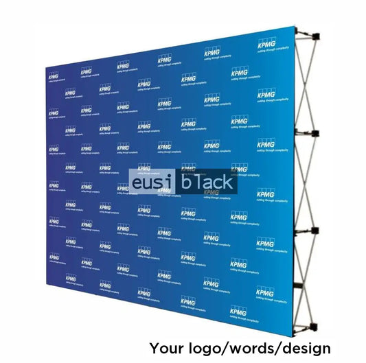 Foldaway cage media banner